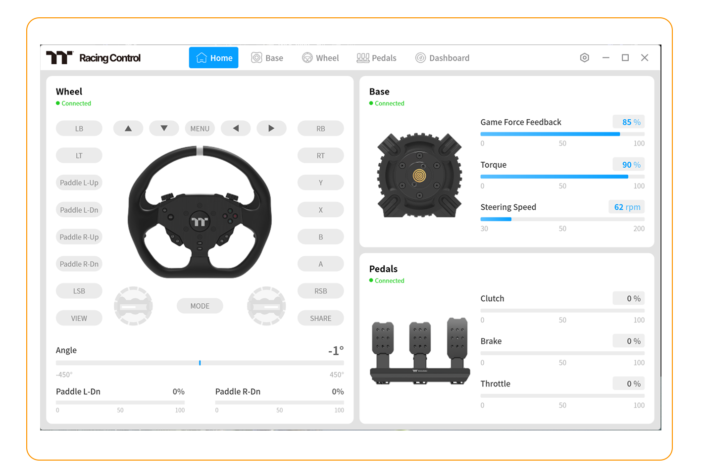 Racing Control 主畫面